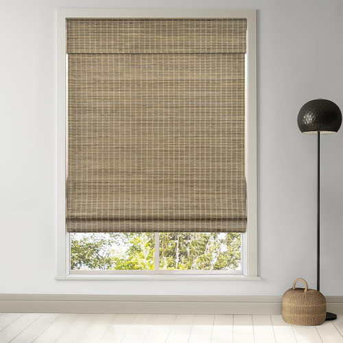Cordless bamboo roman shades - cordless,