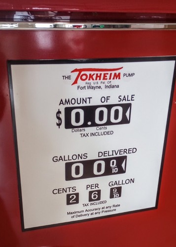 Gas pump face plate - pump,