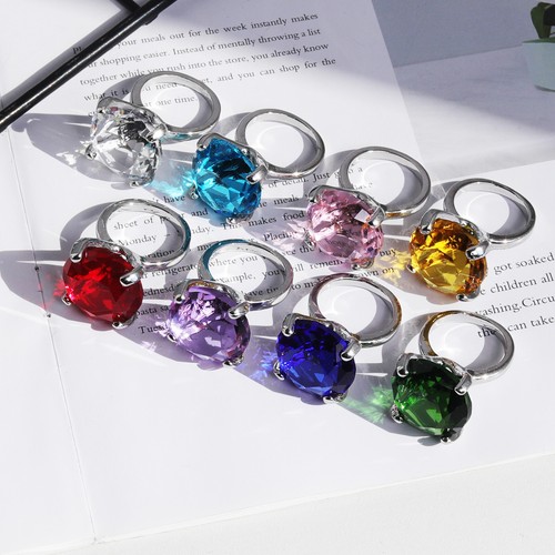 20mm color crystal - color, diamond