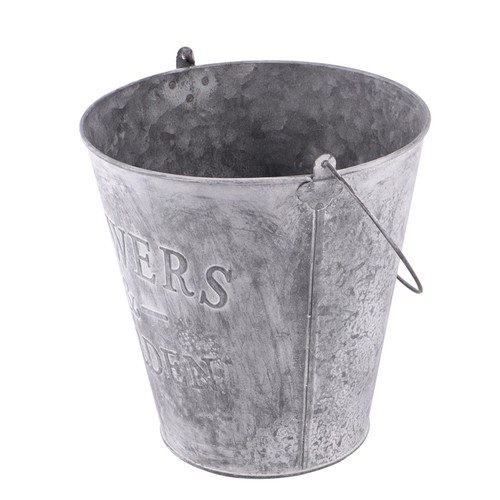 Metal flower pot outdoor - metal,