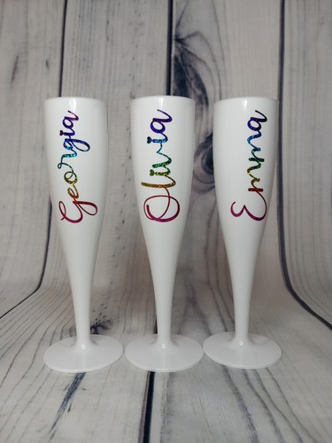 Personalised white champagne - personalised,