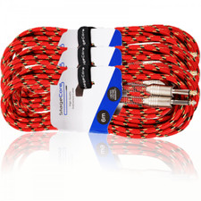 3pc guitar instrument lead - 6m,