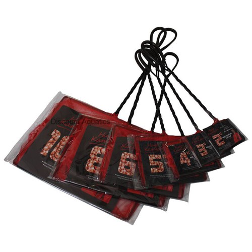 Red aquarium fish catching - red,