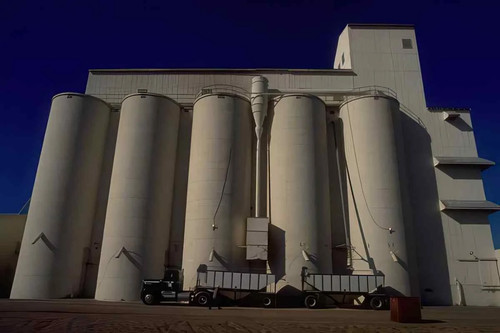 Grain silo complex photo - complex,