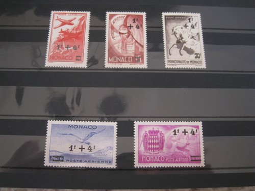 Monaco air mail stamps mnh - monaco,