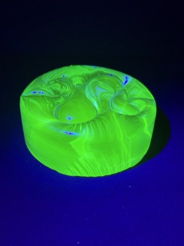 Uranium glass paperweight - uranium,