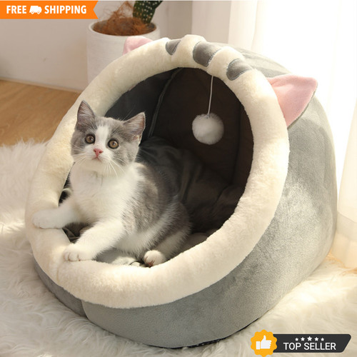 Deep sleep cat bed - cat, cartoon