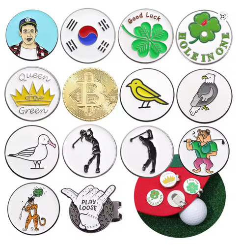 Golf ball markers magnetic cap - ball,