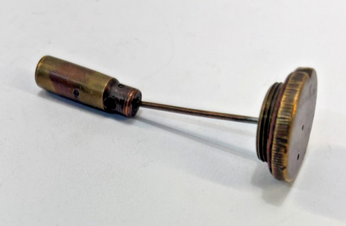 Cap damper round brass - damper,,