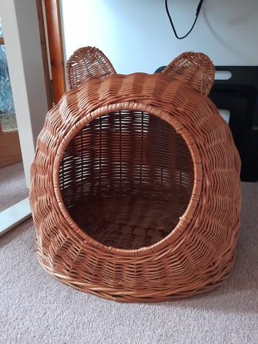 Wicker cat eared pet - pet, basket