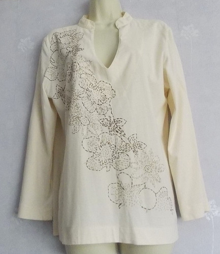 Kew size floral embroideed - ,
