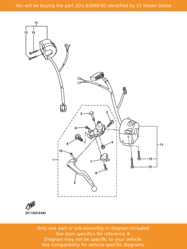 Yamaha switch handle - handle, 5