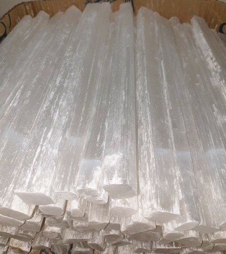 Natural selenite wand bar 30cm - natural,