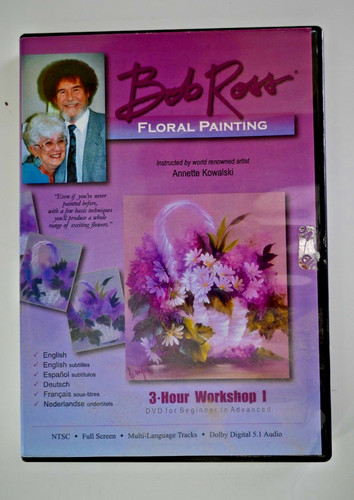 Bob ross floral painting - floral, dvd