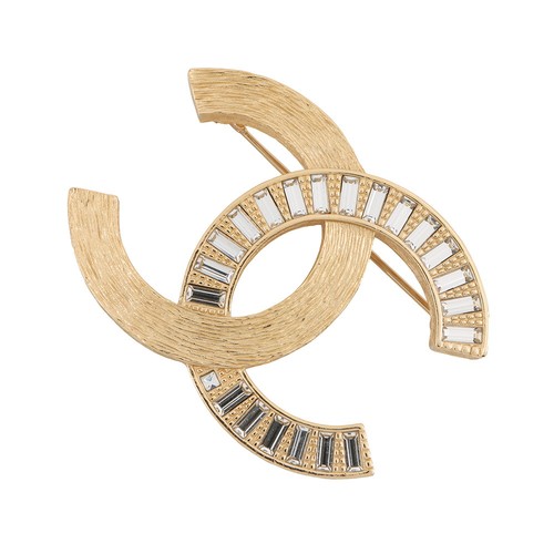 Chanel logo brooch - logo,