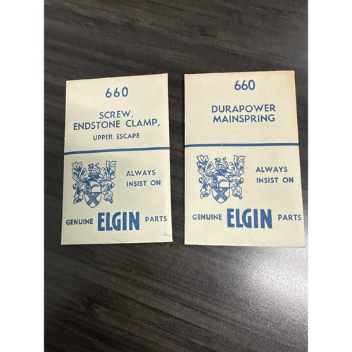 Elgin watch parts white - elgin,