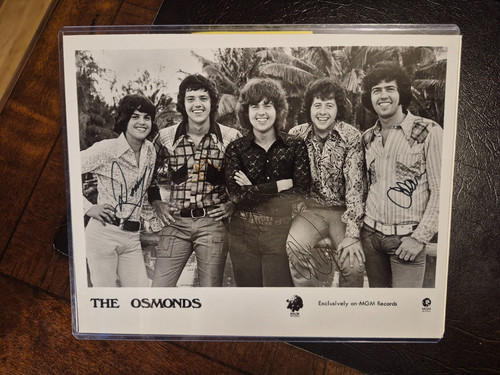 The osmonds band signed - osmonds,