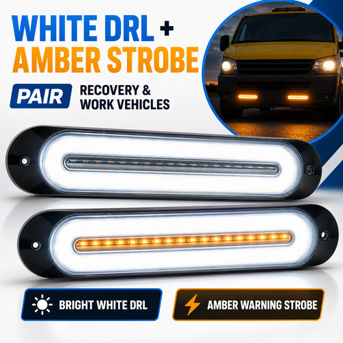 Led marker lights white - x2,