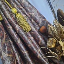 Huge bespoke curtains damask - curtains,