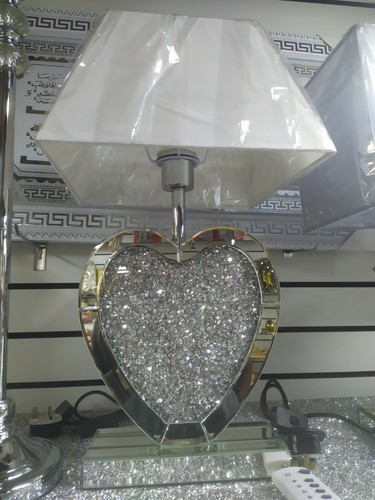 Mirrored table lamp - lamp, shade