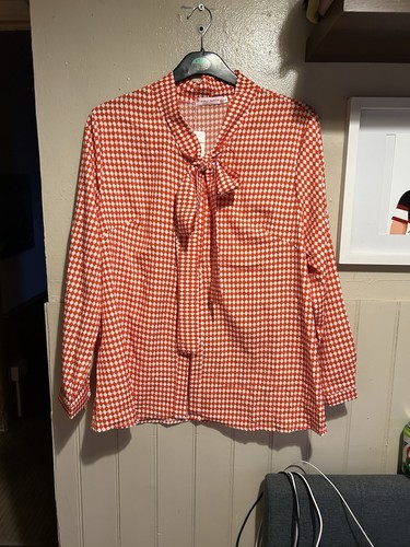 Red gingham patteren blouse - red,
