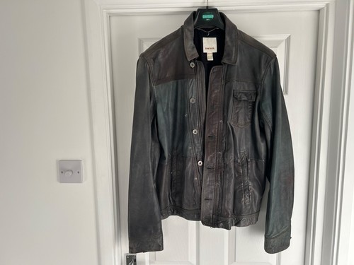 Diesel mens leather - , jacket