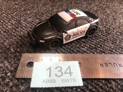 Black white police - black, sedan