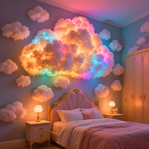 Diy led cloud light usb - 3d,