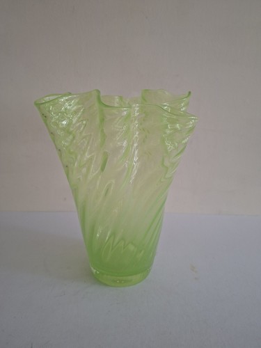 Handmade green glass - handmade,