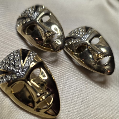 Vintage 80s earrings brooch - earrings,