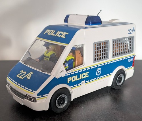 Playmobil police van car - police, van,
