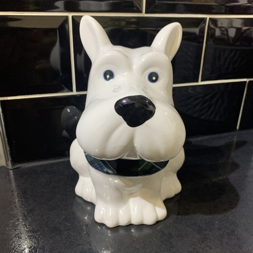 White scottish terrier ceramic - white,