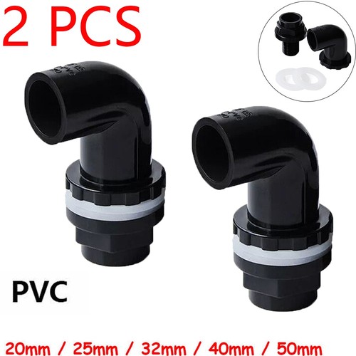 2pcs pvc elbow pipe - 90°,
