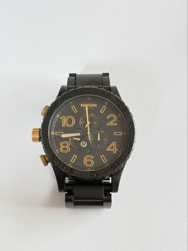 Nixon chronograph black gold - nixon,