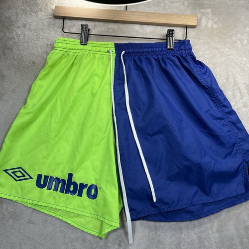 Vtg umbro nylon shorts neon - umbro,