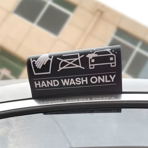 Hand wash only car - wash, decal