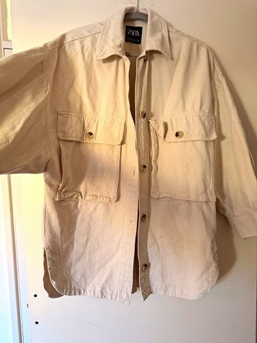 Zara beige cotton - zara,