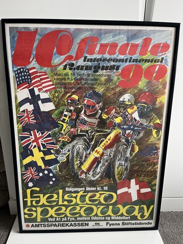 Vintage speedway poster - vintage,