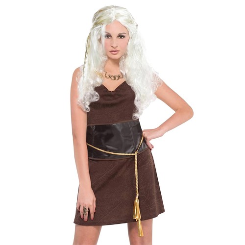 Ladies warrior dress brown - ladies,