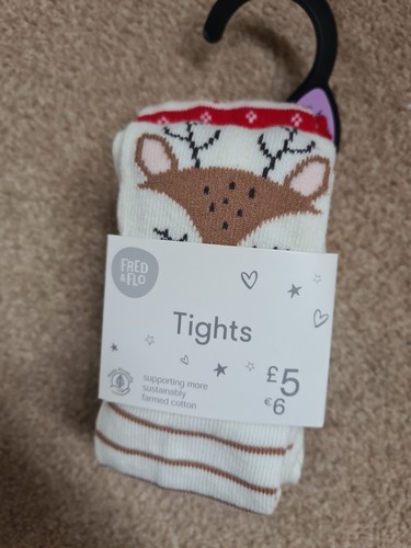 Christmas baby girl tights - tu,