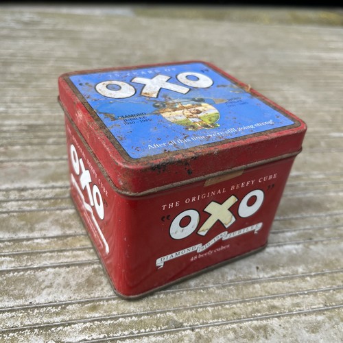 Oxo cube collectable - cube, tin