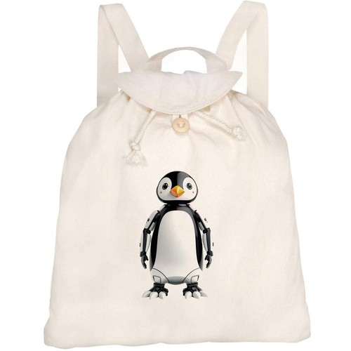 Robot penguin canvas - penguin',