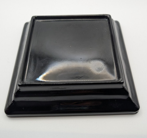 Plinth black glass art - plinth,