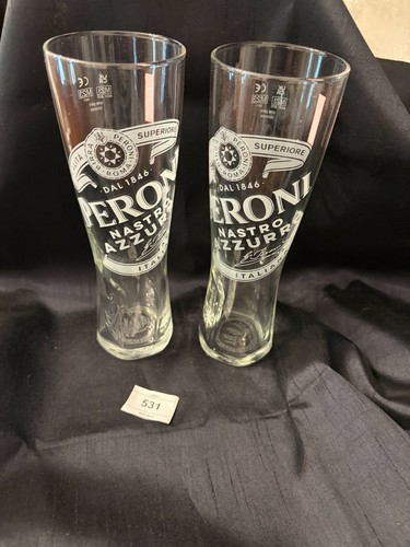 Peroni pint glasses - peroni,
