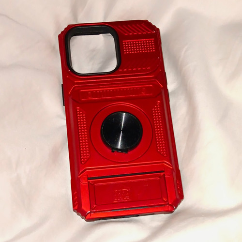 Red black patterned - black, back