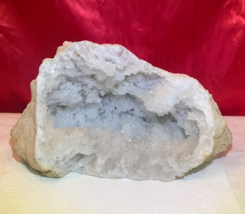 Druzy white quartz 3867g - druzy,