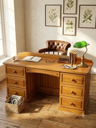 Vintage solid pine double