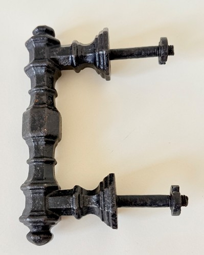 Antique cast iron door pull - antique,