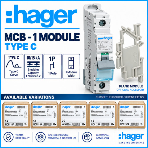 Hager ncn type - type, 10a