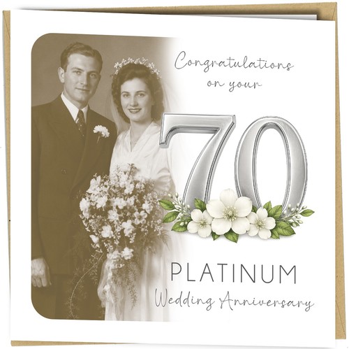 Personalised 70th platinum - personalised,